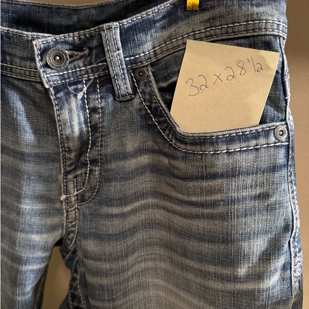 BKE Tyler Skinny Jeans Mens 32x28.5 Medium Wash Distressed Fade Denim NWOT - Picture 6 of 6